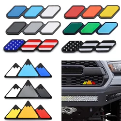 3 cores grille emblema para toyota trd tacoma tundra 4 corredor highlande rav4 faixa de entrada de ar grade acessórios automóveis