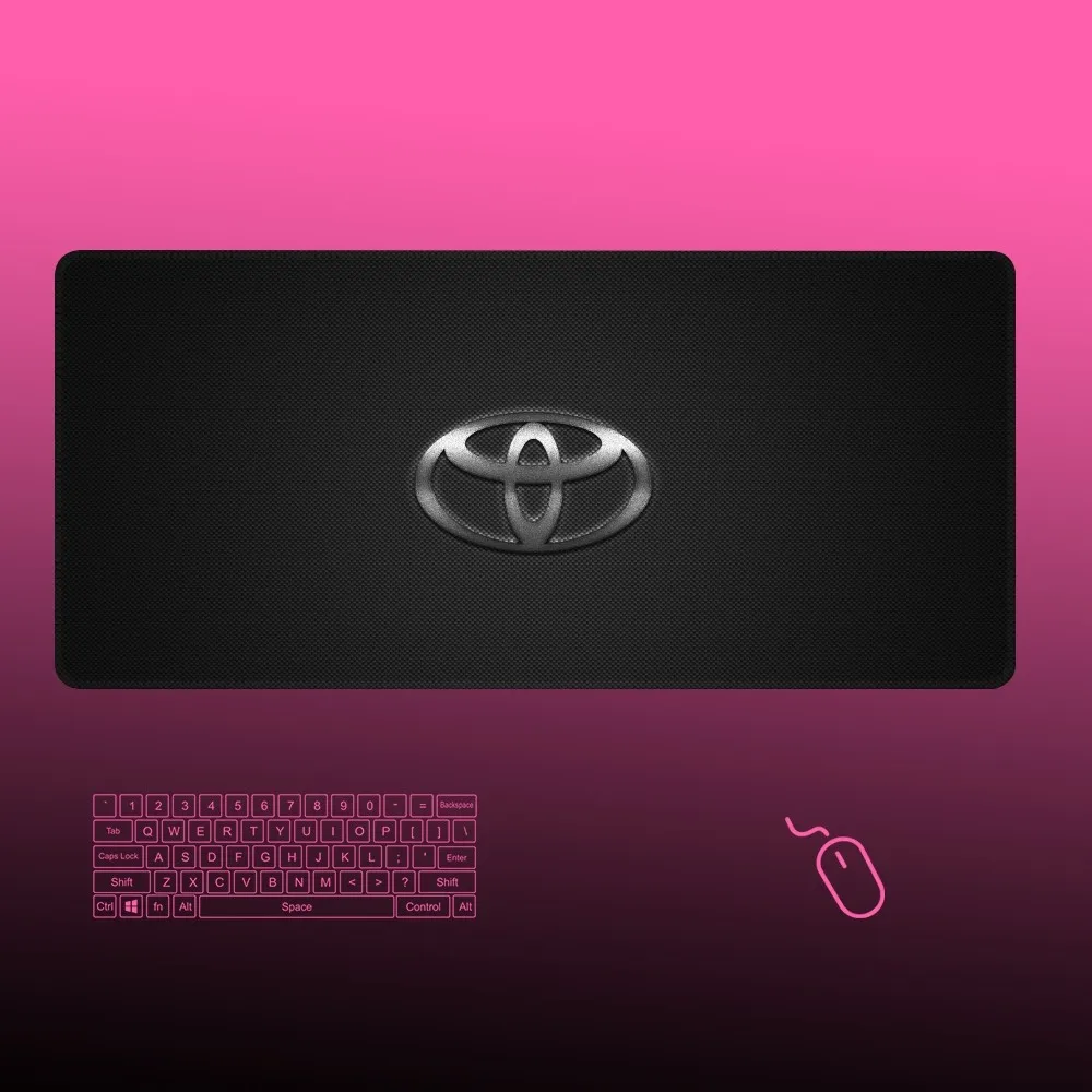 T-Toyotas Racing Mousepad Gaming 400x900 Locking Edge Big Gamer Large Rubber Art Computer Mousepad Laptop Desk Mat