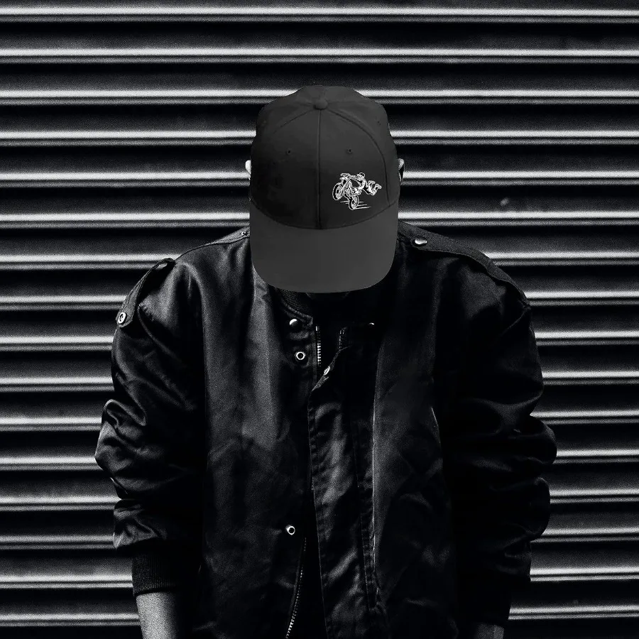 Sombrero de calavera para motocicleta, sombreros planos para hombres, mochila a presión, sombreros para hombres, gorra de béisbol Snapback para adolescentes y niños