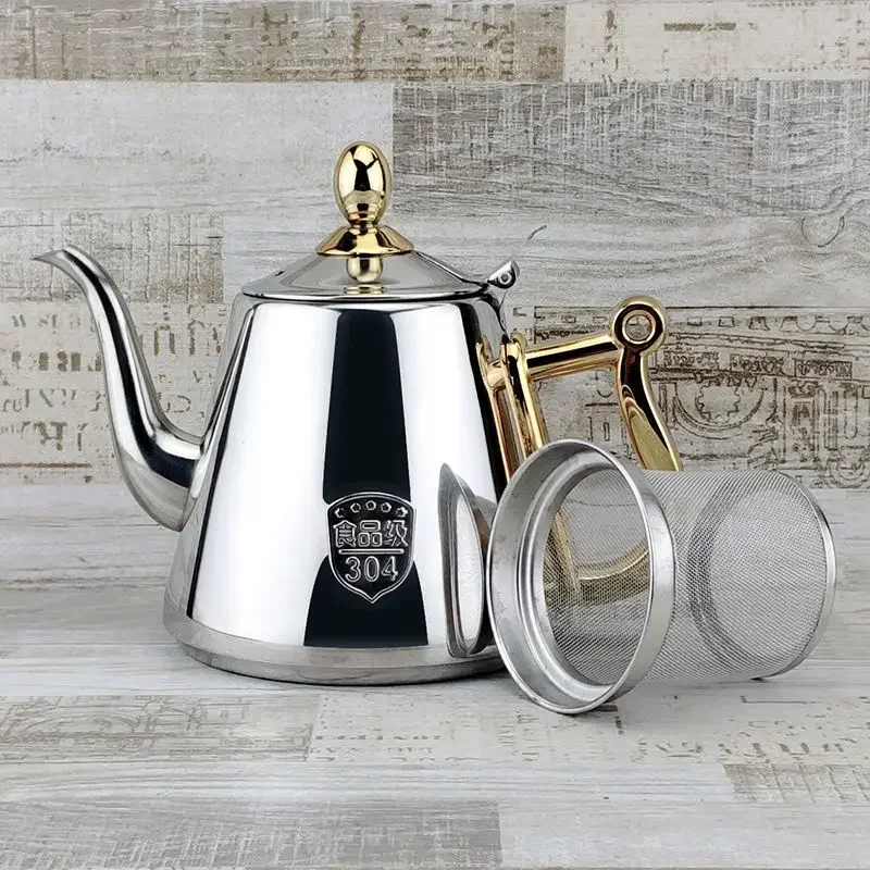 

Stainless Steel Tourist Kettle Gas Stoves Pet Kitchen Portable Kettle with Whistle Induction Cooker Bouilloire Kitchen Supplies