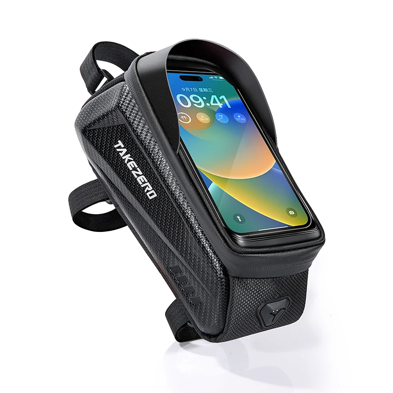 AliExpress TAKEZERO TZ02 1L Hard EVA Top Tube Bike Bag - Phone Access Frame Storage for Road & MTB