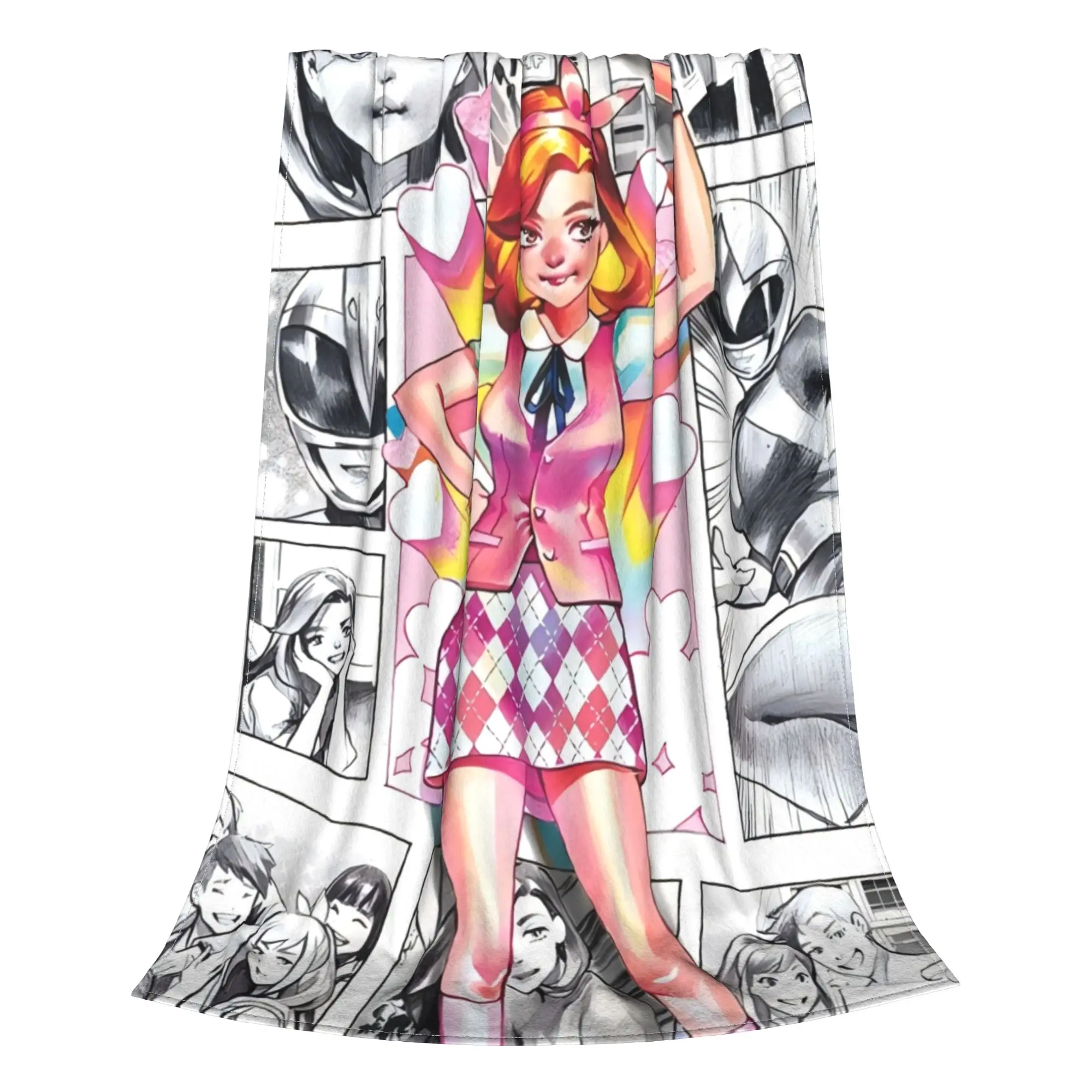 The Mighty Morphin The Mighty Morphin Blanket Autumn/Winter Breathable Ultra-Soft Throw Blankets For Bedding Plush Thin Quilt