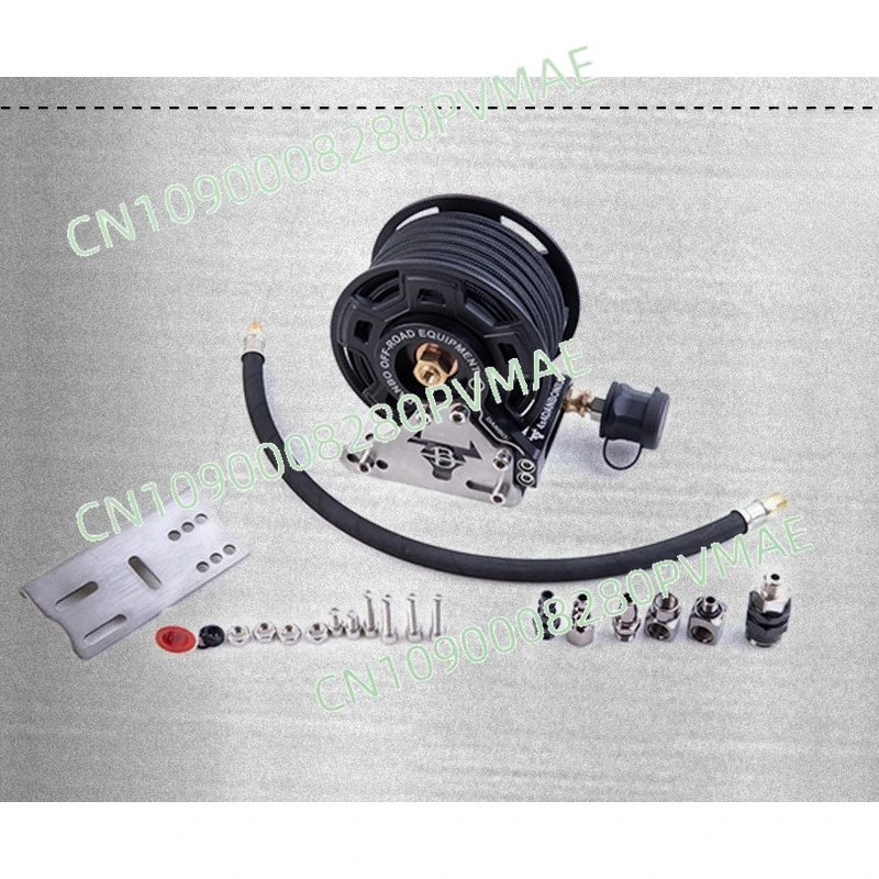 Off-Road Air Pump Hose Reel Storage Organizer Vehicle Modification Air Compressor Inflation Pipe Reel