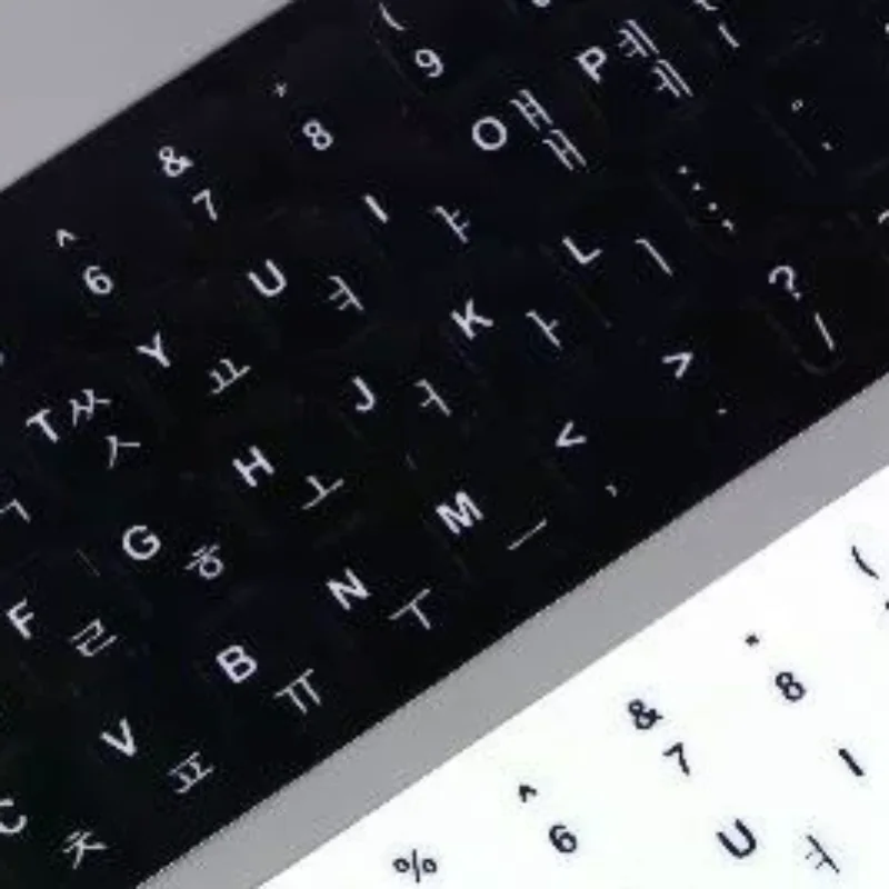 5Pcs Korean Keyboard Stickers Waterproof PVC Keyboard Decals For Laptop Desktop PC Decoration Universal Stickers