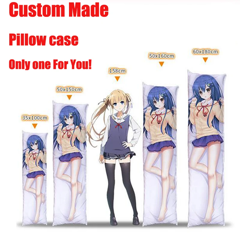 

Coscase японское аниме самодельная индивидуальная подушка Dakimakura для обнимания тела индивидуальное домашнее постельное белье