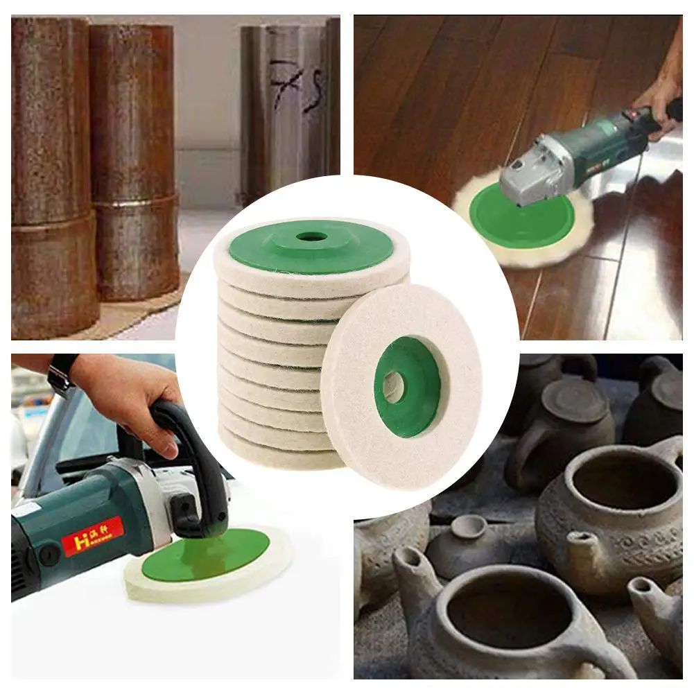 4 pollici 100mm smerigliatrice angolare in lana Flap feltro lana lucidatura ruota Dremel lucidatura abrasivi disco abrasivo accessori per utensili di rotazione