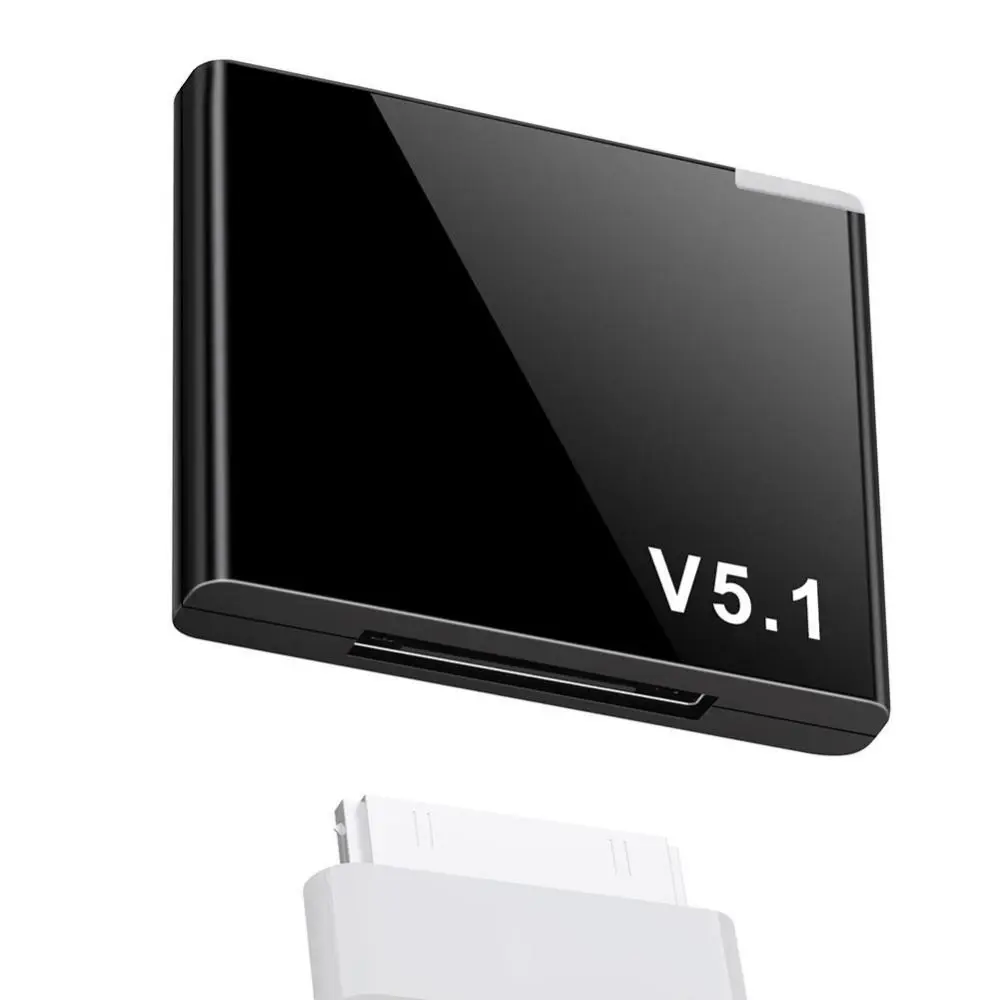 Mini altoparlante Stero per iPod/iPhone Ricevitore audio 5.1 compatibile con Bluetooth Adattatore musicale a 30 pin