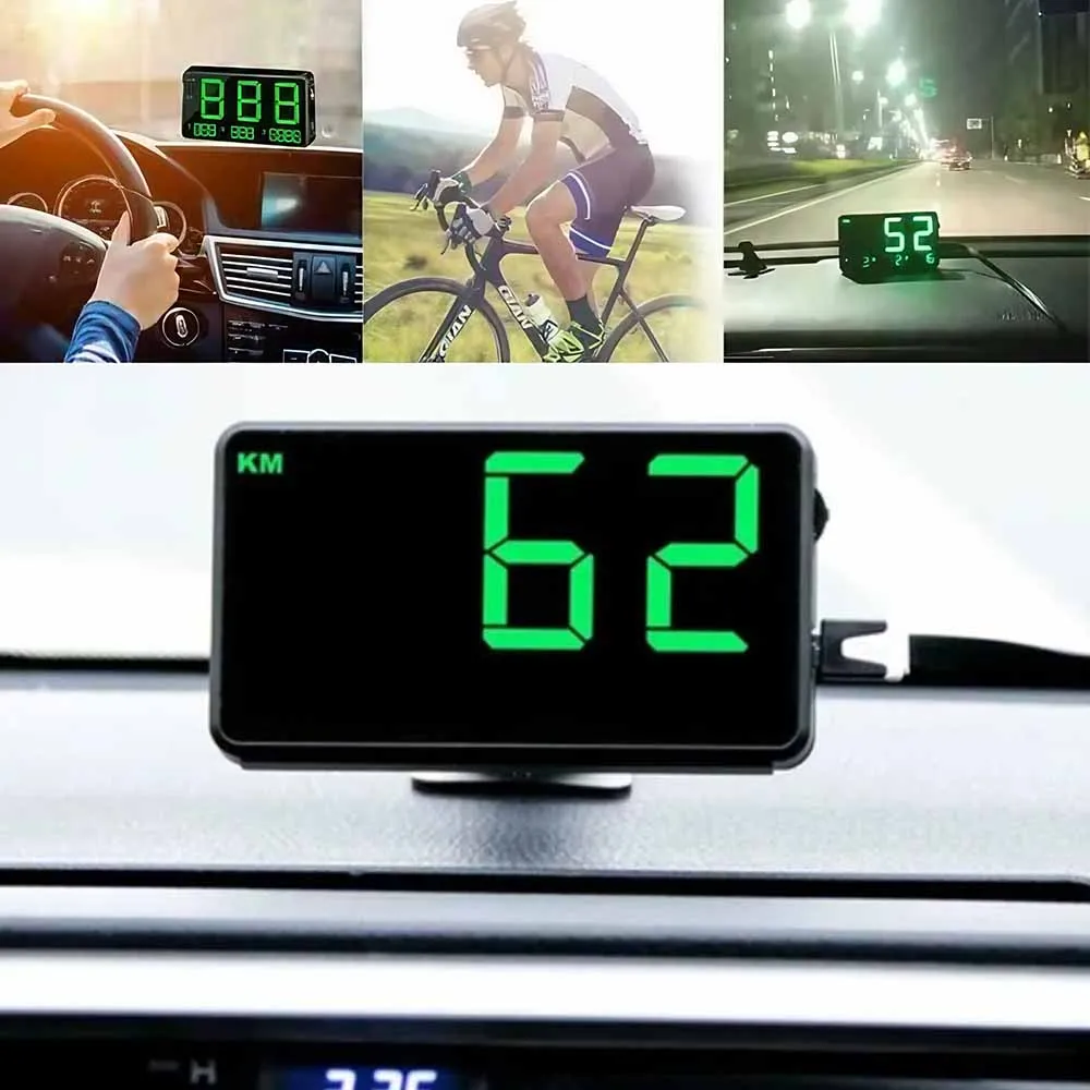 Universal Digital GPS Speedometer - 4.5'' Display, KM/h MPH, Overspeed Alarm for Bikes, Motorcycles, Trucks