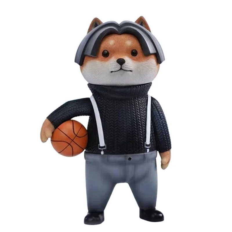 

Chicken-billed Shiba Inu Zesky Model Chicken You are too beautiful to play basketball trainee figure soldier doll tide play