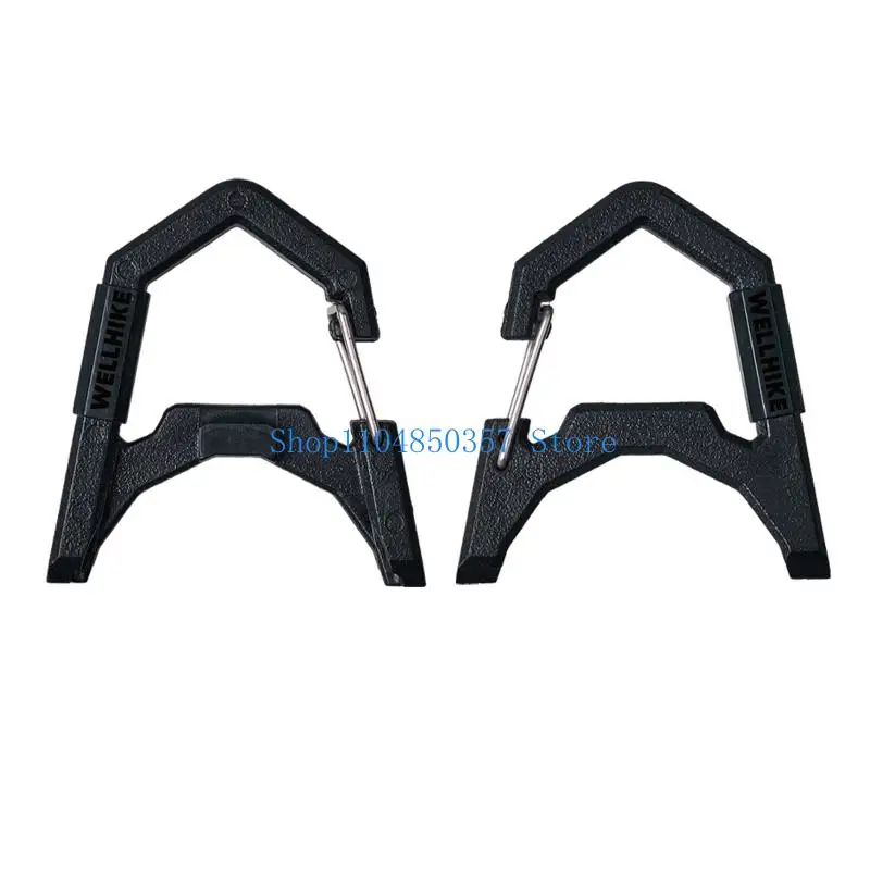 652F 2Pcs Camping Gear Light Hanger Spring Buckle Plastic Light Hanger Hanging Buckle for Outdoor Camping Fishing Enduring
