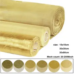20-200Mesh Brass Woven Wire Metal Mesh Shielding Fabrics Mesh Copper Wire Filter Net Non-magnetic Signal Screen Tool