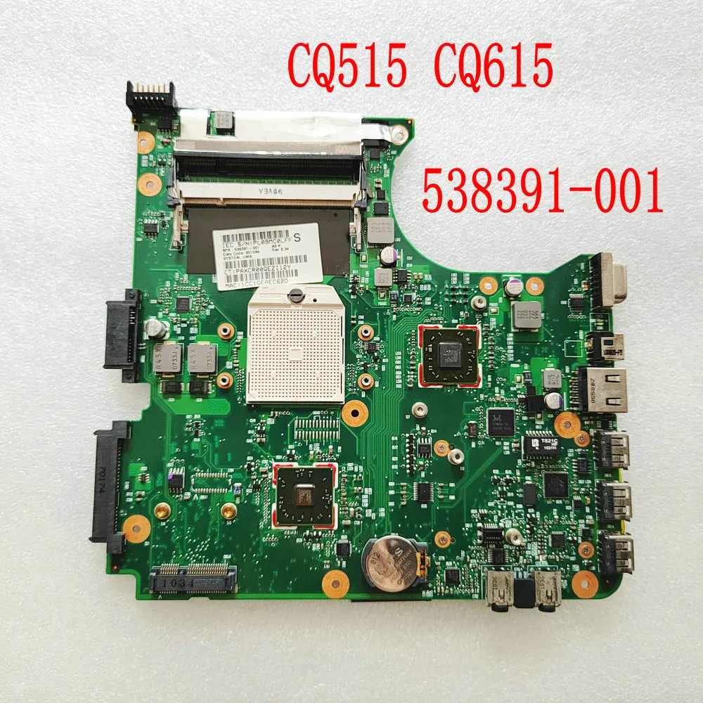 538391-001 For HP CQ515 Notebook CQ615 Laptop Motherboard DDR2 100% tested OK