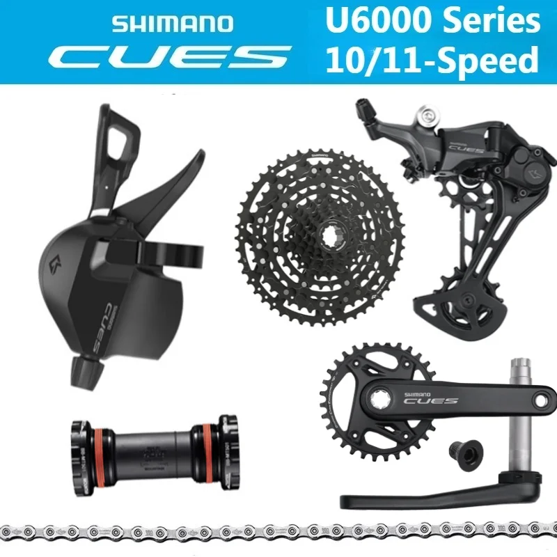 

SHIMANO CUES U6000 Bicycle Derailleur 1x10/11-Speed Shifter Derailleur Chain Cassette Cranset Groupset