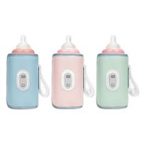 Digital Baby Bottle Warmer Type-C LED Display Milk Bottle Insulation Cover Heating 5 Levels Bottle Thermal Heater Infants