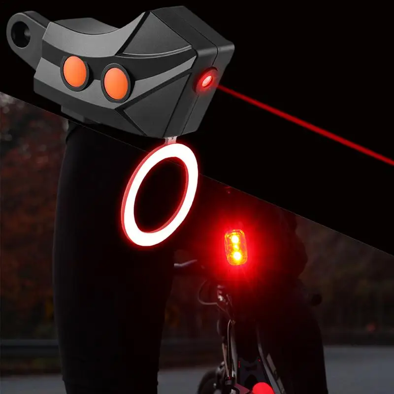 Cycling Rear Light Creative USB Rechargeable Warning Taillights IPX5 Waterproof Cycling Accessories For Daily Commute Natural