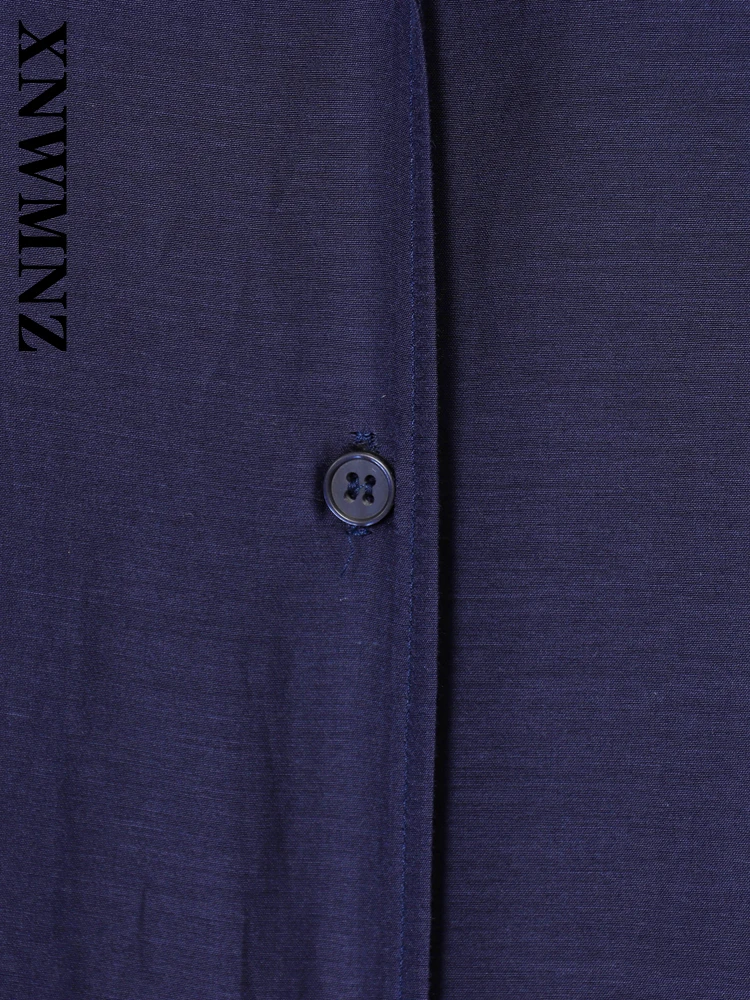 XNWMNZ 2025 Autumn Woman Commuting Simple Long Sleeve Shirt Casual Fashion Spring Lady Turn-down Collar Chic Long Sleeve Top