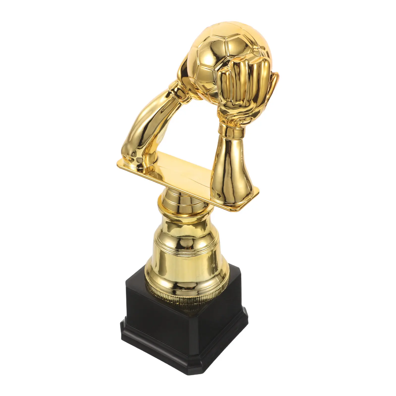 Soccer Goalkeeper Trophy Plastic Golden Football Trophy Cup Winner Award for Soccer Fan Souvenir Sports Competition Prize