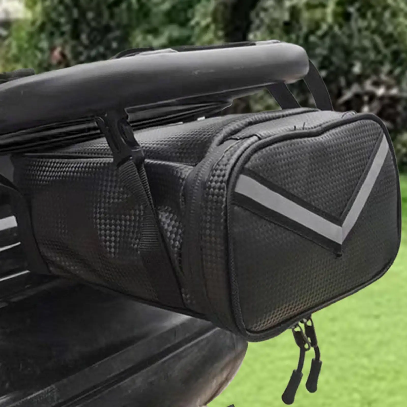 under Seat Bag, Saddle Bag with Quick Release Buckle, Cycling Accessories, Zippered Bike Rear Rack Bag, Bicycle Trunk Bag