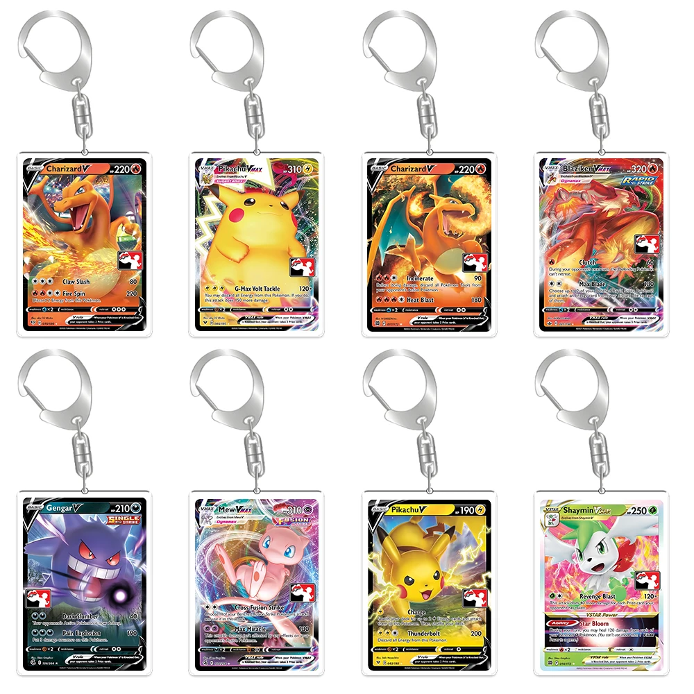 

For Pokemon Acrylic Key Chain Charizard Blaziken Umbreon Gengar Mew Glaceon Backpack Pendant Anime Peripheral Holiday Gift