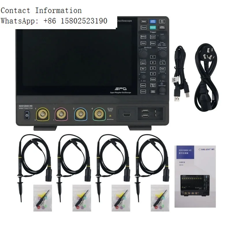 HD 12Bit High Resolution 70MHz 2GSa/s 2-Channel Digital Oscilloscope Support Multiple Trigger Function