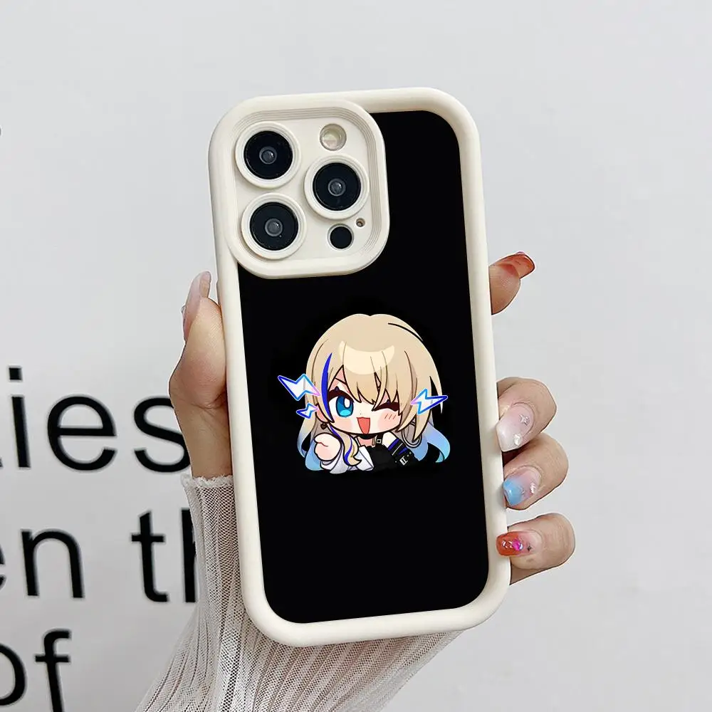 Funda para teléfono HSR Serval para iPhone 18 17 16 15 14 13 12 11 Air Pro Max Plus, blanca, de TPU suave, a prueba de golpes.