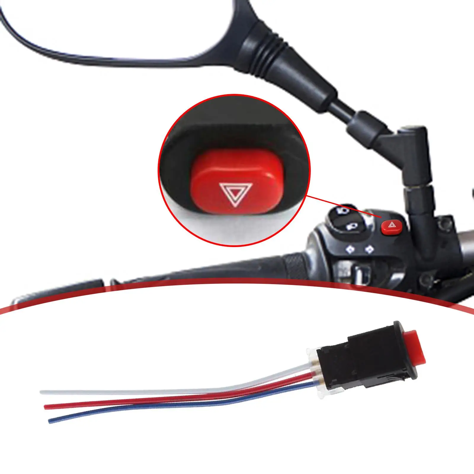 

Motorcycle Hazard Light Switch Double Flash Replacement Reliable Performance