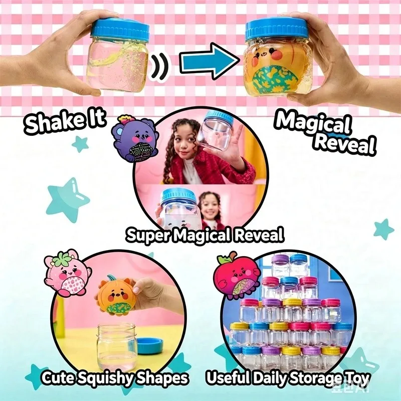 Magic jellykins plush. put water in the container, shake and discover your new stuffed animal (spin master )stress relief toy view 5