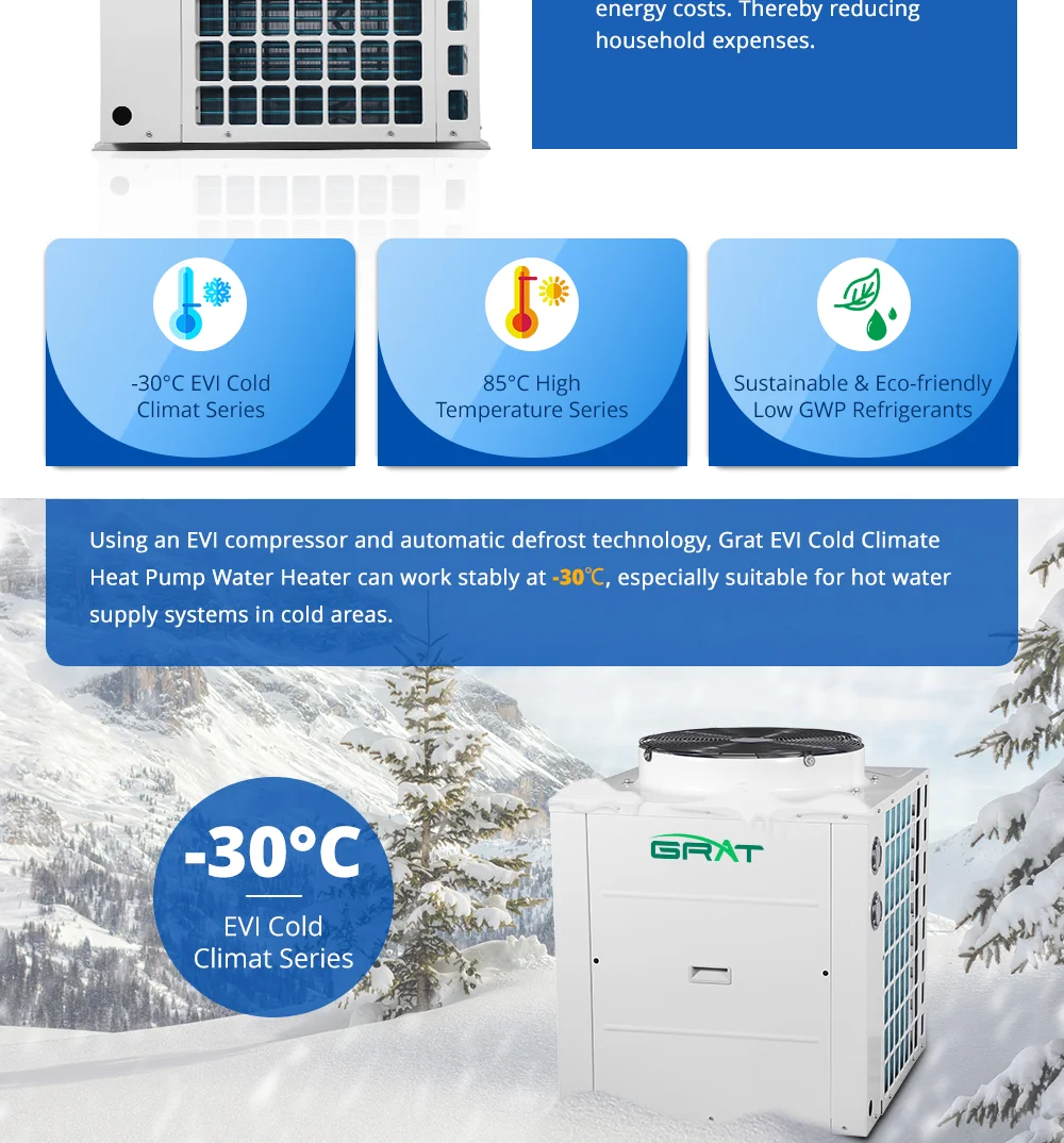 All-in-one Heat Pump Commercial Project Aquaculture Garden Heat Pump