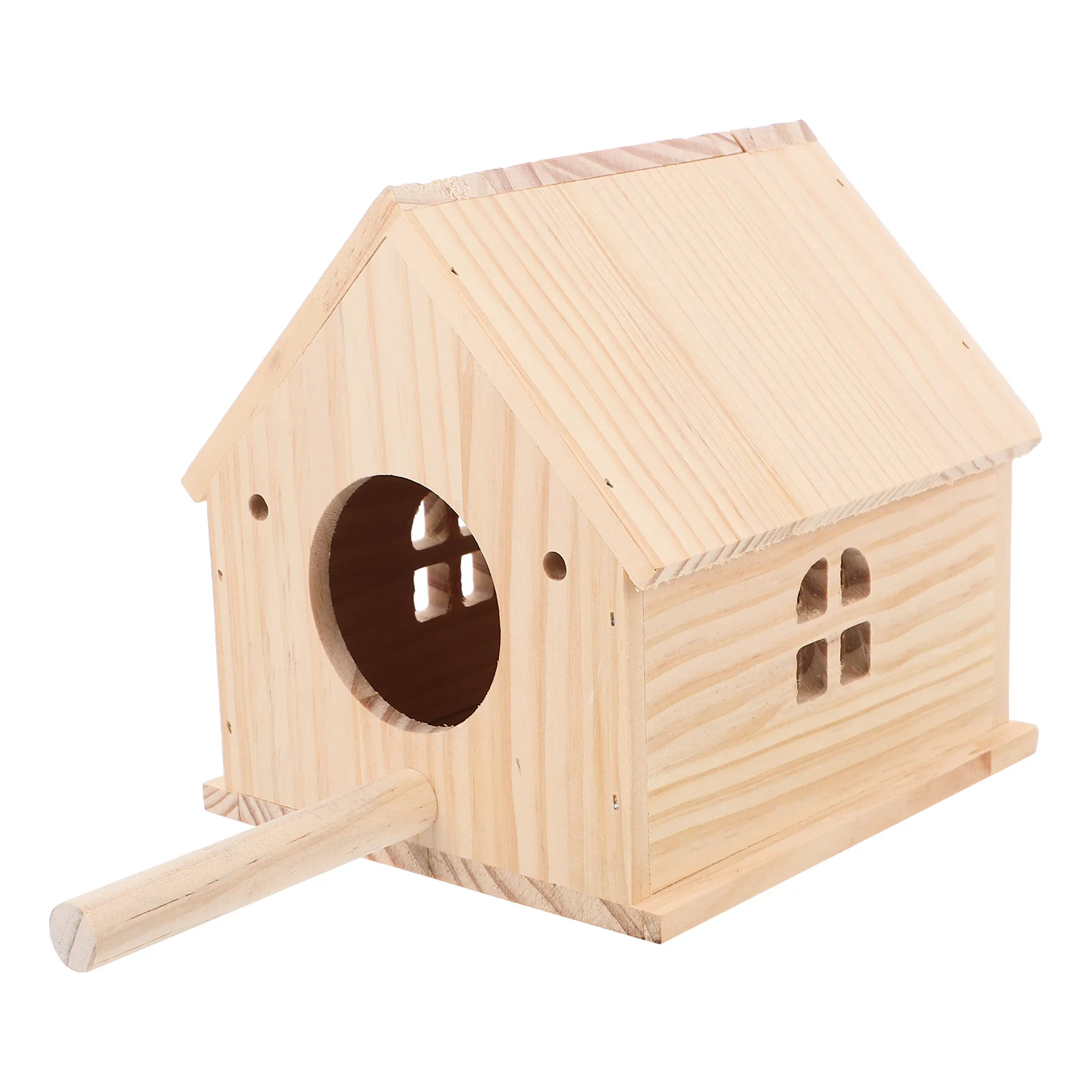 

Parakeet Nest Box Wooden Bird Breeding Small For Lovebirds Budgie Cockatiel Natural Solid Wood Nesting Bed Cage Accessory
