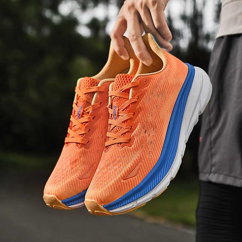 

Мужские кроссовки, роскошная обувь, уличные кроссовки для пар, амортизирующие кроссовки с дышащей сеткой, внедорожные кроссовки, нескользящая модная обувь для гонок