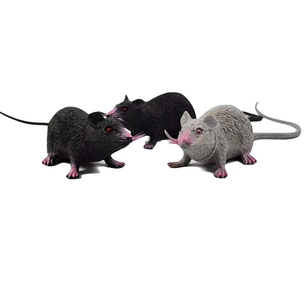 Künstliche Kleine Ratte Lebensechtes Maus-Modell Requisite Gruseliger Scherz-Streich Spielzeug Horror Halloween-Party-Deko Praktische Witze Neuartige Lustige Spielzeuge – Detail 6
