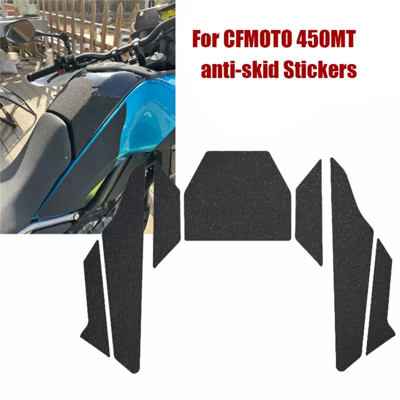 Motorcycle Anti Slip Fuel Oil Tank Pad Side Knee Grip Decal Decorative Protector Sticker Pads Stickers For CFMOTO 450MT 450 MT