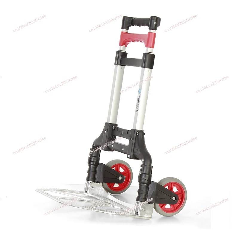 

Grocery Shopping Trolley Portable Tie Rod Hand Pull Folding Shopping Luggage Cart Small Trailer Handling, Hand Trailer