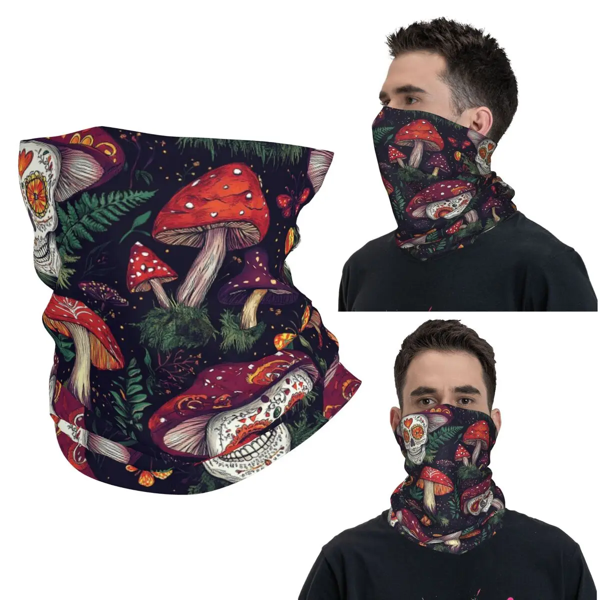 

День мертвых котенок, кошка, сахарный череп, мексиканский Хэллоуин, цветочная бандана, гетры с принтом, маска, шарф, Балаклава