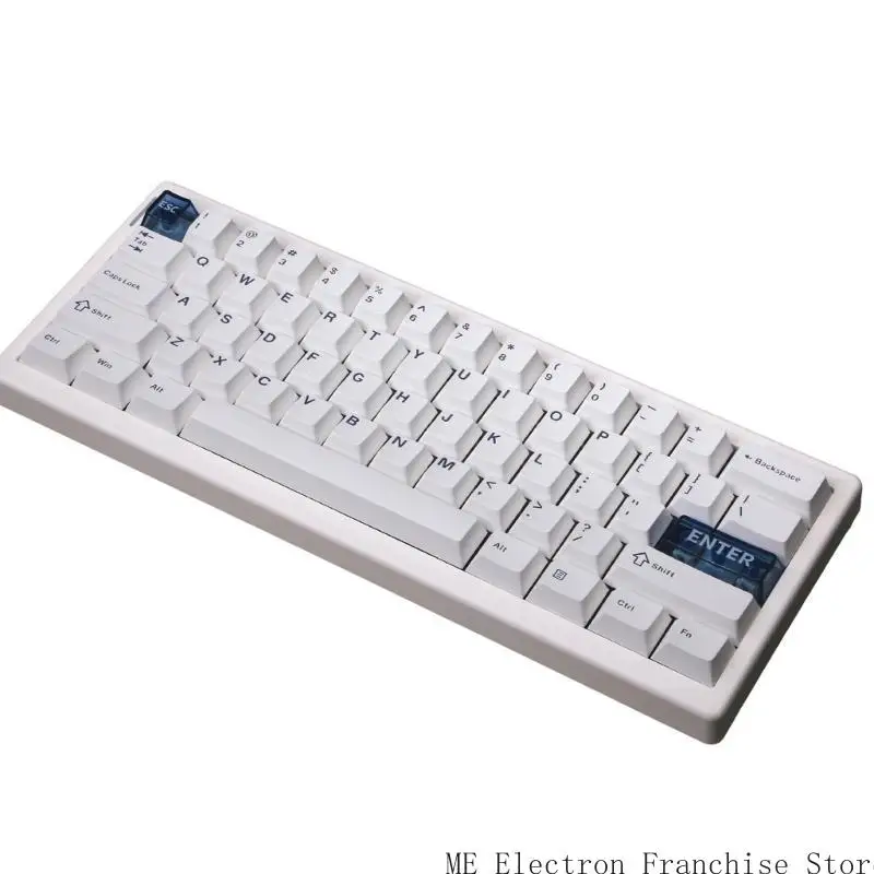 T5EA QK61 V2 لوحة مفاتيح ألعاب لاسلكية 60 ٪ مع إضاءة الألوان والمتانة 3000mAh بطارية لوحة مفاتيح MINI