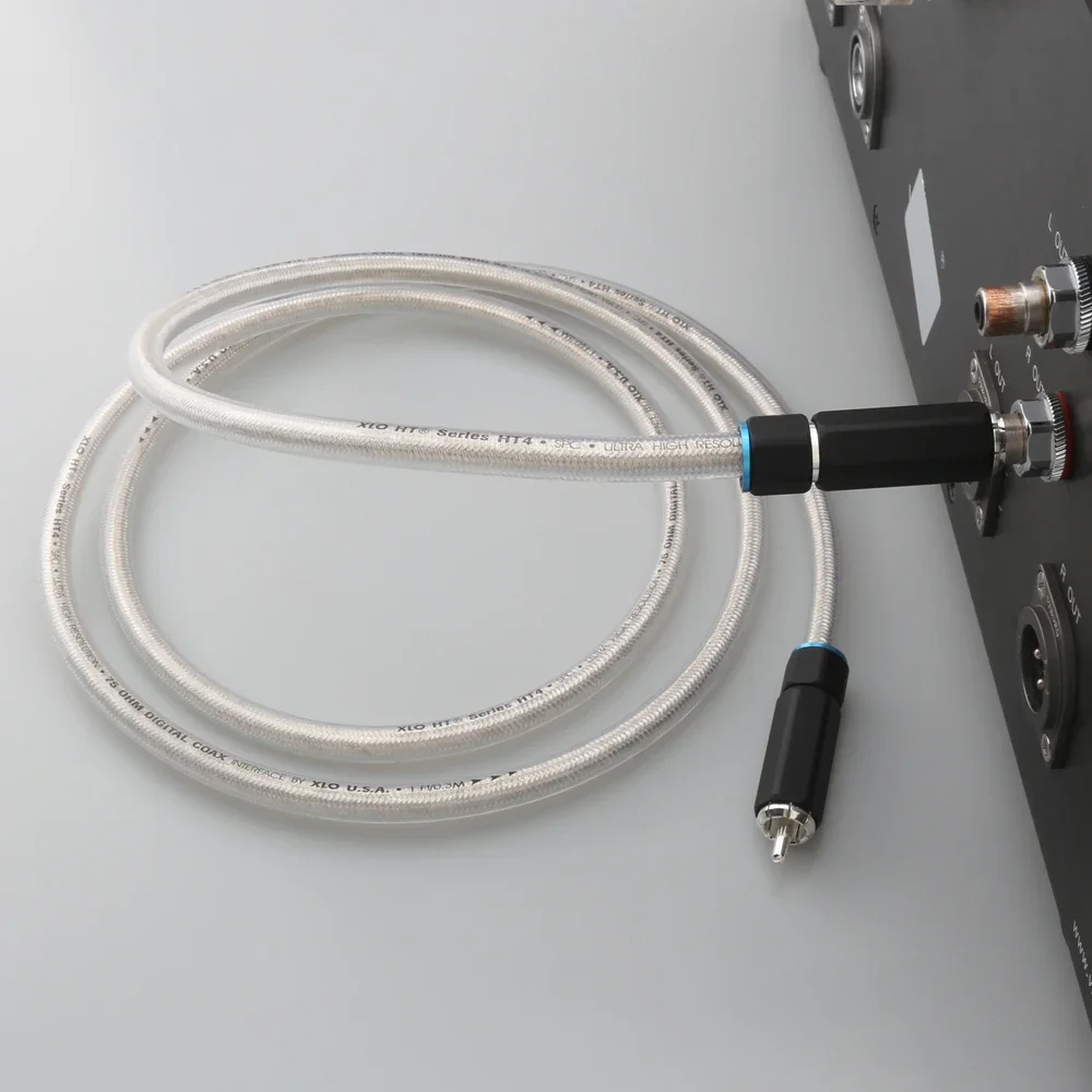 HiFi XLO HT4 75 Ом посеребренный цифровой коаксиальный кабель RCA к RCA штекерное видео Аудио для телевизора SPDIF HiFi Audio ЦАП CD