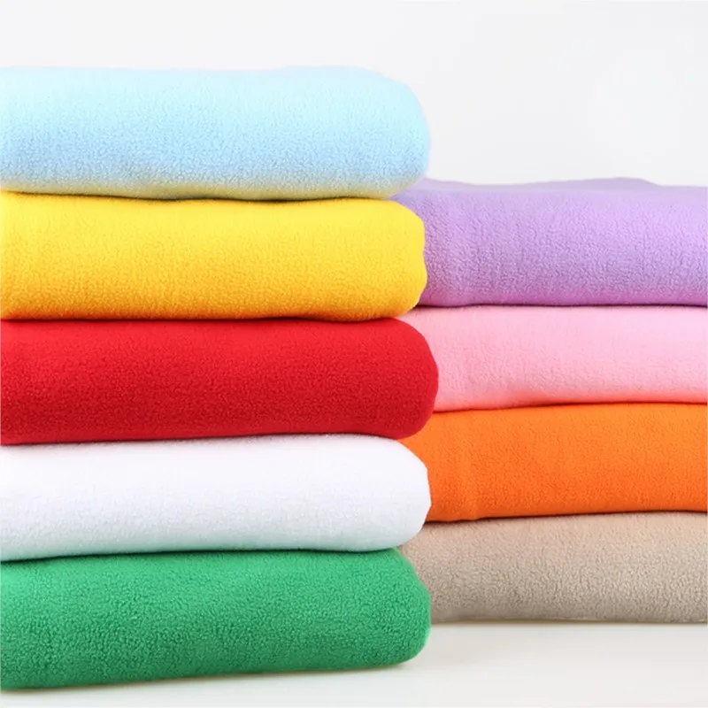 Polar Fleece Fabric Thickened Short Plush Clothing Lining White