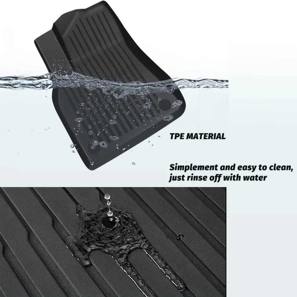 Car Floor Mats For Tesla Model Y Juniper 2025 2026 TPE All-Weather Trunk Pads Wear-Resistant Cargo Liners Odorless Back Cushion 6