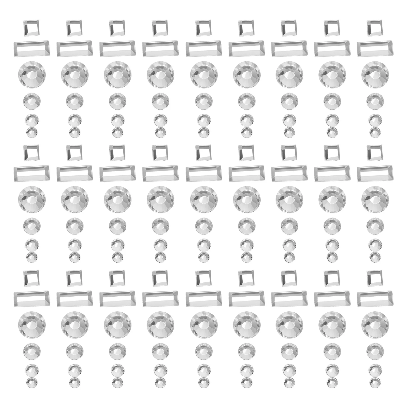 

Flat Back Rhinestones Nail Decorations DIY Manicure Jewelry Supplies Studs Accessories for Salons Wedding Proms