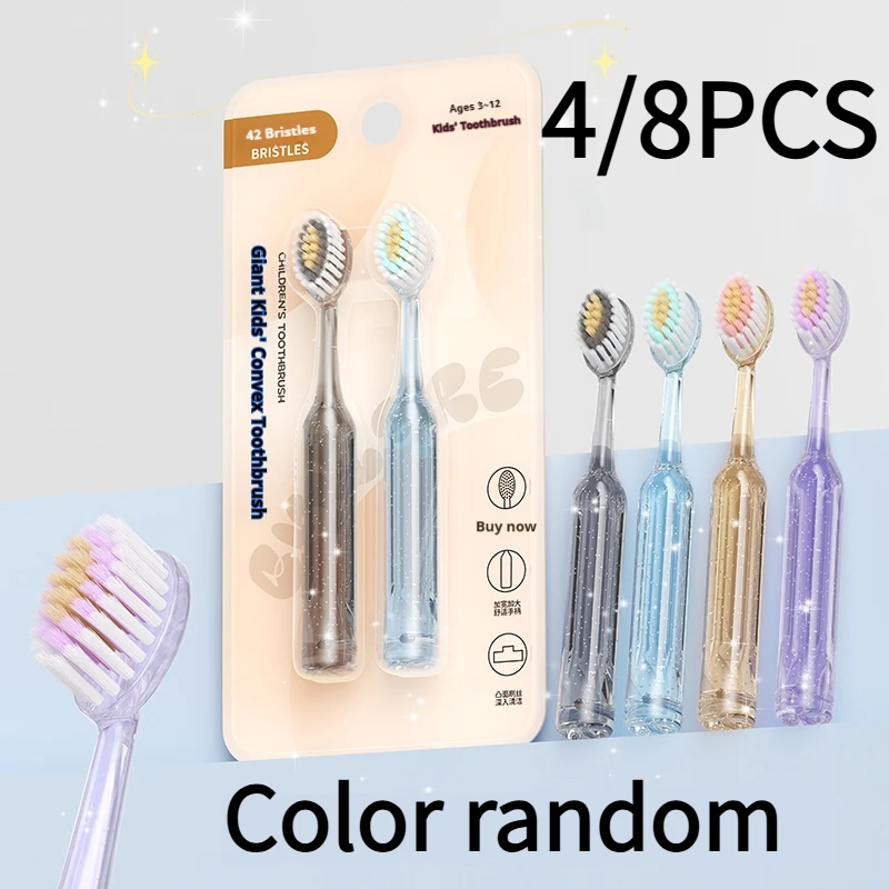 4/8Pcs Children's Toothbrush Deep Cleaning Toothbrush Convenient for Outdoor Travel Essential for Home Use Great Holiday Gift Strong Cleaning Power No Bleeding Gums Christmas Gift