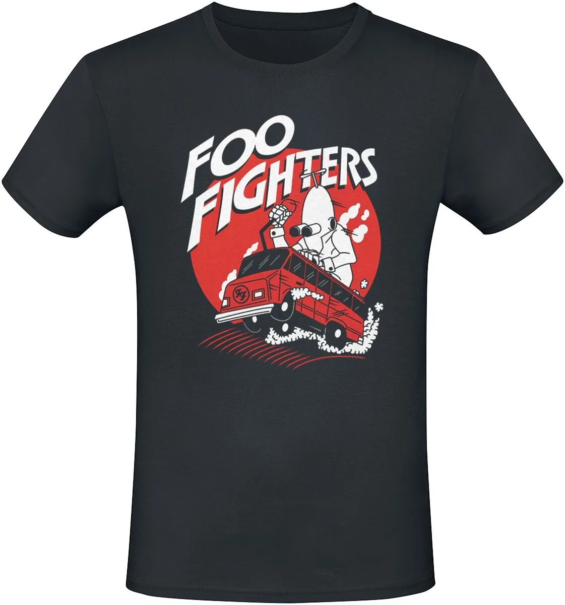 Foo Fighters Alien Tour Van Print T-Shirt, Unisex Rock Fans Tee