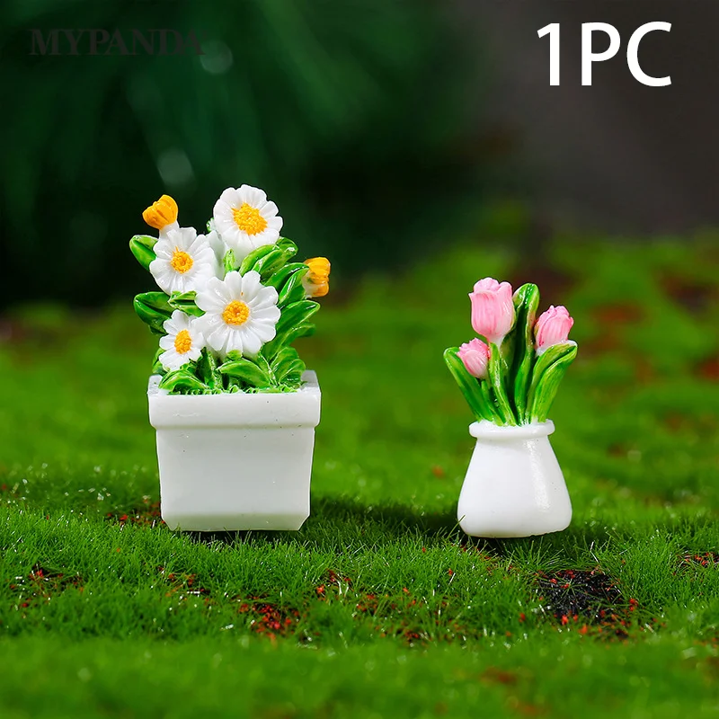 Mini pot de fleurs en pot pour plantes vertes, simulation de plantes en pot, maison de courses, beurre, meubles de maison, décoration d'intérieur, nouveau, 1 pièce