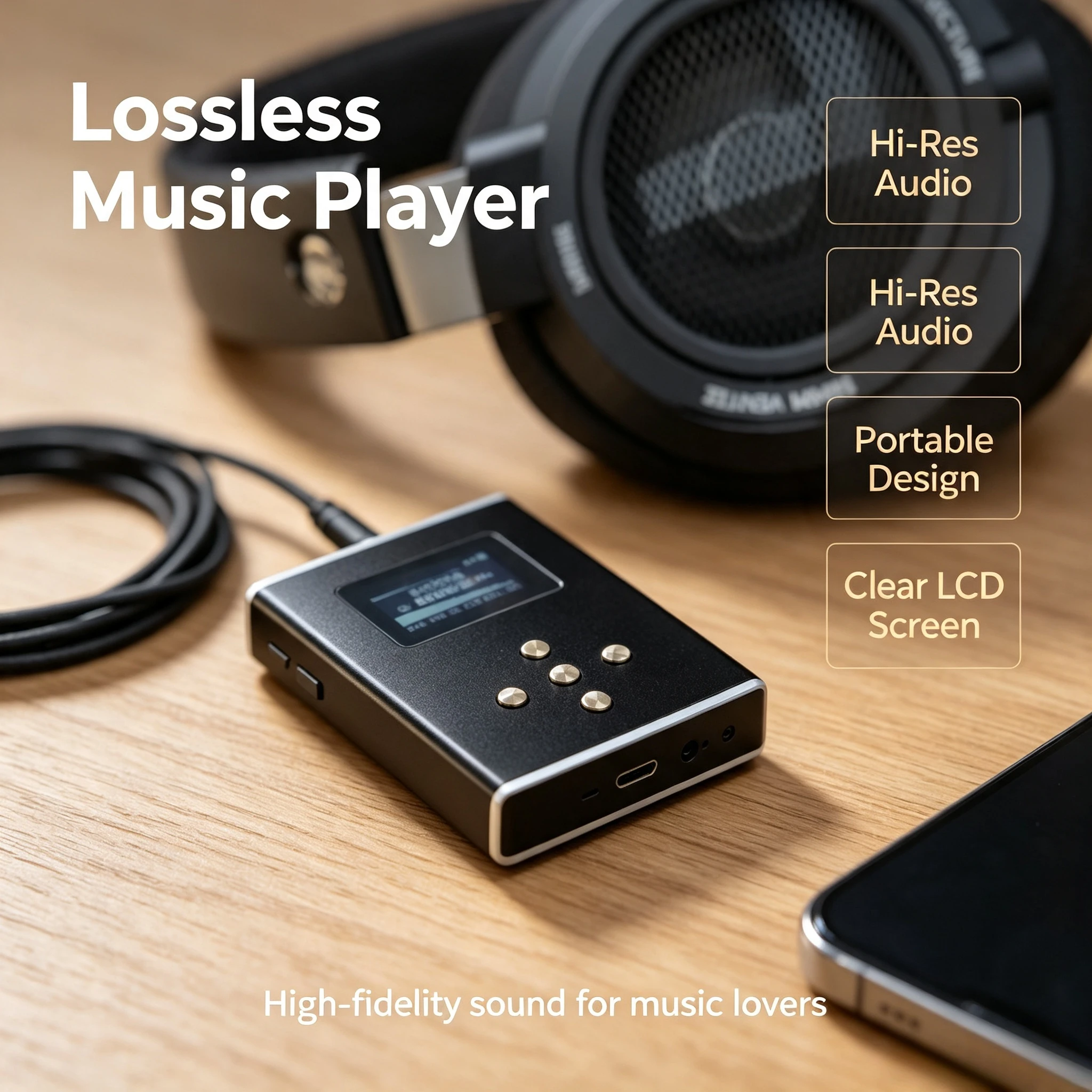 Z3 HiFi Lossless Audiophile MP3 Player CS43198 DAC Built-In Headphone Amplifier Native DSD Hardware Decoding Music Player