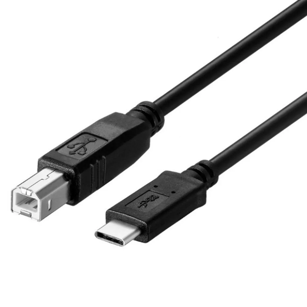 

8M Type-C Printer Usb 3.0 5Pin Data Transfer For Laptop Computer Scanner Hard Drive Black Usb Cable Printer Scanner Cable