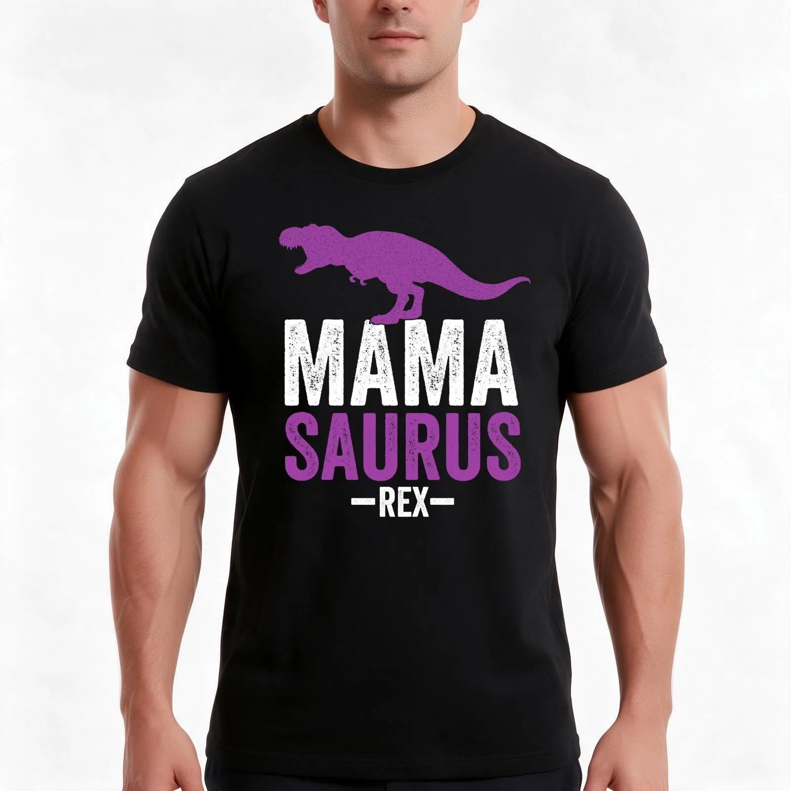 Mama Saurus Rex - Mother's Day - Mom Life T-Shirt, Summer Casual Cotton Tee, Oversized Streetwear Tops, Vintage Graphic Print