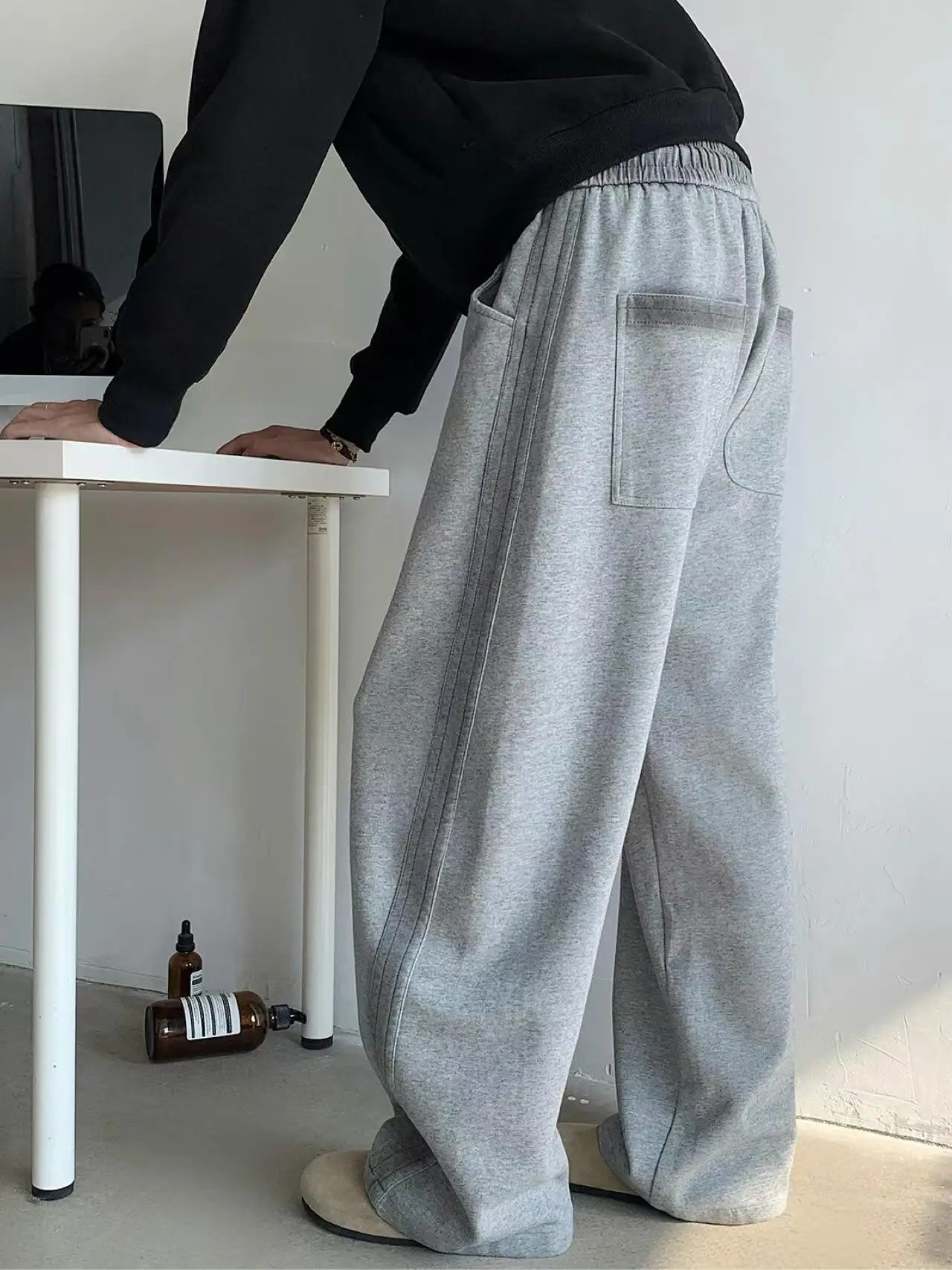 

Американские спортивные повседневные брюки-карго для мужчин, весна-осень, новые, свободные, на флисовой подкладке, для осени-зимы