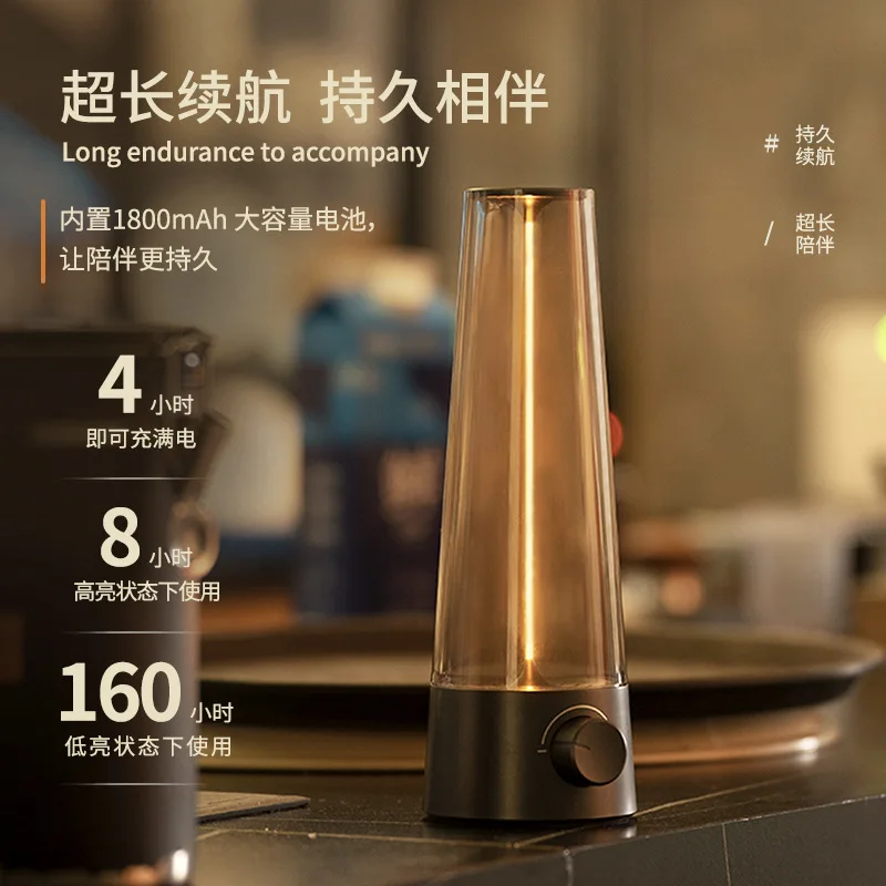 Retro Lamp Camping Atmosphere Lamp Creative Home Charging Bar Desktop Bedside Lamp Small Night Light