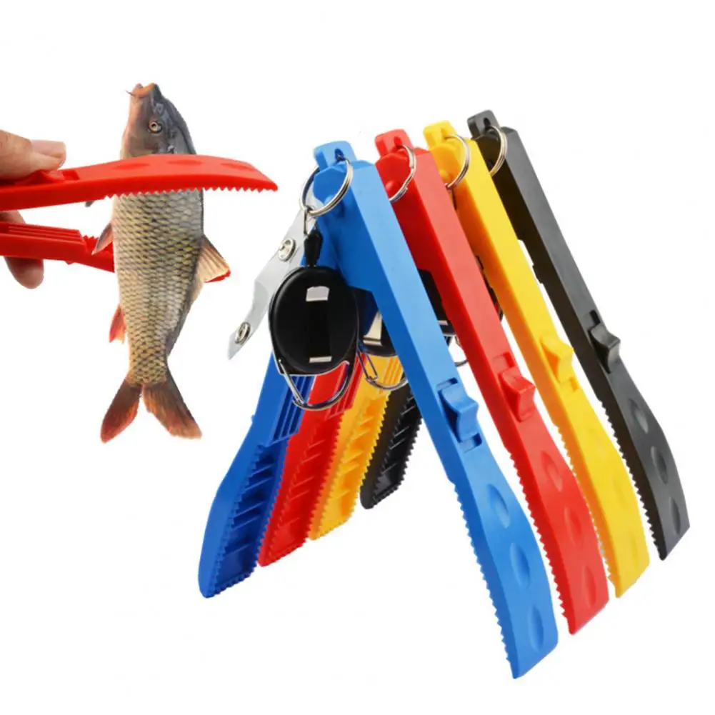 

Handheld Fish Gripper Retractable Keychain Multi-function Fish Grabber Fish Control Clamp Pliers Catcher Tong Fishing Clamps