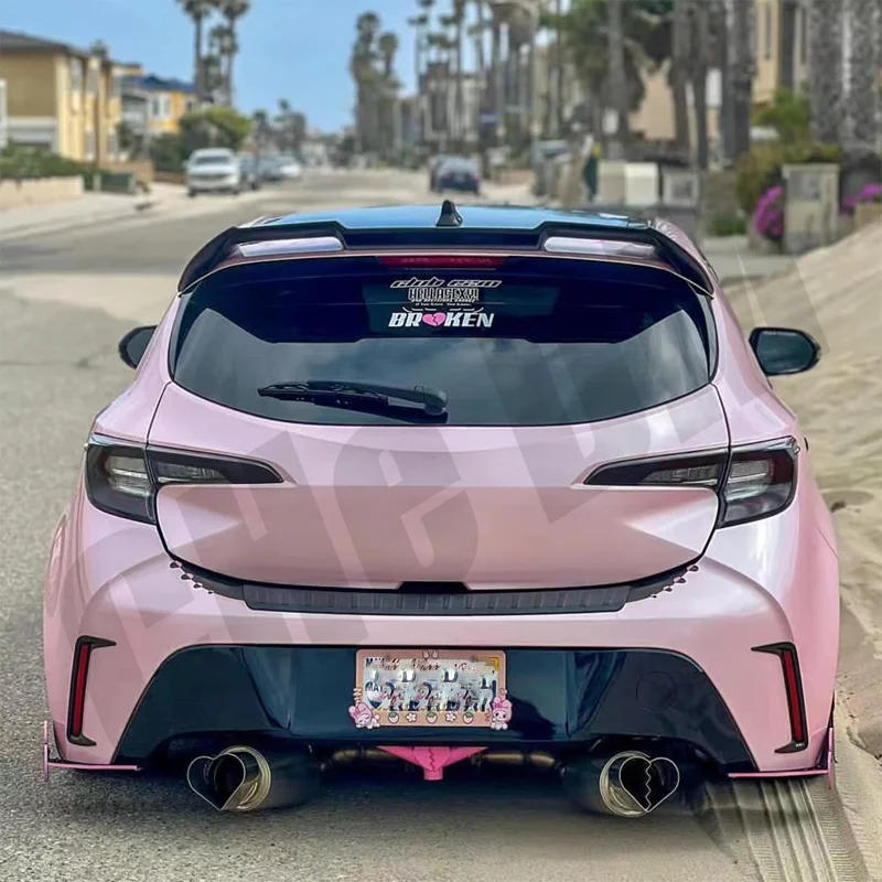 

Fit For Toyota Corolla Hatchback Black Spoiler 2019 2020 2021 2022 ABS Car Rear Roof Wing Primer Color Tail Spoiler Car Styling