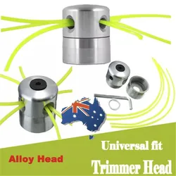 Newest Aluminum Grass Trimmer Head With 4 Lines Brush Cutter Head Lawn Mower Cutting Line Head Trimmer Replacement